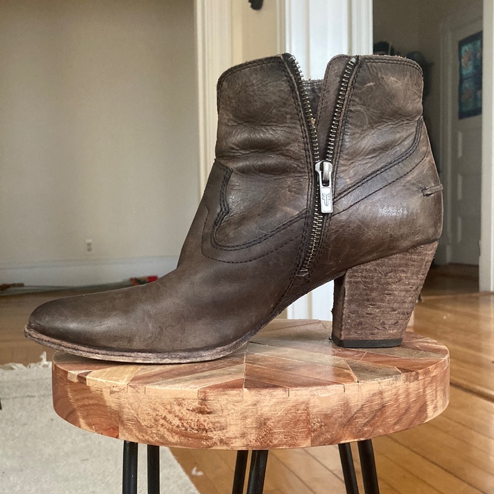 Frye Brown Ankle Boots